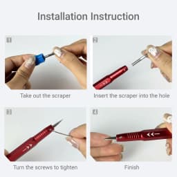 Model Scriber Tool Set with Scribing needle&TriangularScraper-Precision Panel Line Engraving Trimming tool forGundam,RG Models