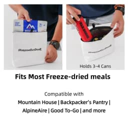 [HODRGEAR] Outdoor Tyvek® Insulated Food Pouch Ultralight Freeze-Dried Meal Cozy Warmer Bag Tear-Resistant Hiking Camping Gear