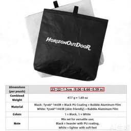 [HODRGEAR] Outdoor Tyvek® Insulated Food Pouch Ultralight Freeze-Dried Meal Cozy Warmer Bag Tear-Resistant Hiking Camping Gear