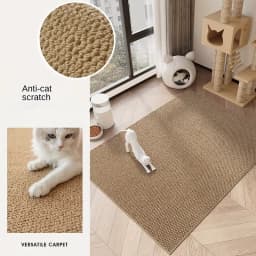 Imitation Sisal Cat Scratching Mat Can Be Cut to Size, Non-Slip, Pineapple Pattern, Wear-Resistant and Scratching Mat for Cats