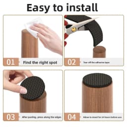 Thicken Non Slip Furniture Pads Self Adhesive Rubber Mute Mats Table Chair Foot Protection Pad Bumper Anti-Slip Pad DIY Shape