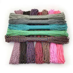 3mm Paracord, Outdoor Hiking and Camping Rope, Clothes Drying Rope, Bracelet Braided Rope, One Inner Core Pet Collar Rope