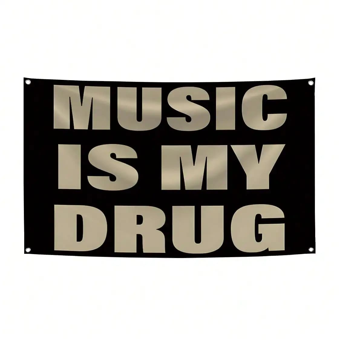 MUSIC IS MY Music Abstract Cartoon Art Design Tapestry Color Wall Hanging Flag For Bedroom Living Room Dorm Halloween Party