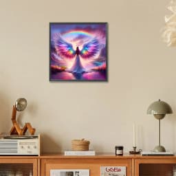 1 Set of Angel Arrival Diamond Painting Set, DIY Adult Full Diamond Home Decoration Painting Set, Adult, Frameless Art Crafts