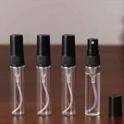 Bulk Pack 5/10/20/50/100PCS 5ML Black Glass Spray Bottles with 4 Essential Accessories - Dropper Funnel Dispenser Syringe