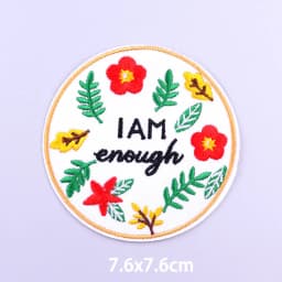 Colorful Letters Applique Iron On Patches For Clothing Stickers Cartoon Phrases Embroidered Patches On Clothes Fusible Badges