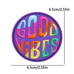 Colorful Letters Applique Iron On Patches For Clothing Stickers Cartoon Phrases Embroidered Patches On Clothes Fusible Badges