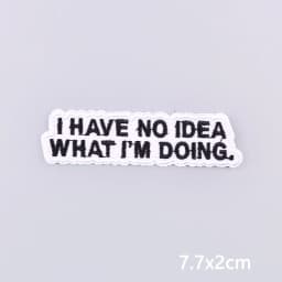 Colorful Letters Applique Iron On Patches For Clothing Stickers Cartoon Phrases Embroidered Patches On Clothes Fusible Badges