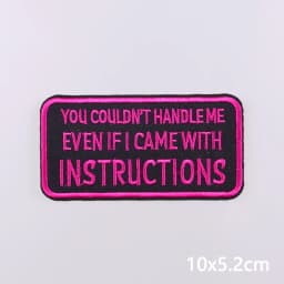 Colorful Letters Applique Iron On Patches For Clothing Stickers Cartoon Phrases Embroidered Patches On Clothes Fusible Badges