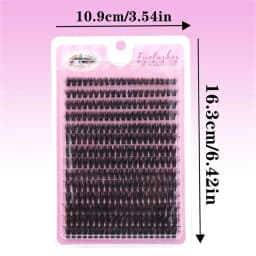 280 Clusters of 60D False Mink Eyelashes D Curly Natural Eyelashes Extension Russian Strip Individual Eyelashes Makeup Tool