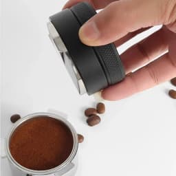 Coffee Distributor Espresso Distribution Tool, Leveler 3 Angled Slopes, Adjustable Palm Tamper Fits 51mm, 53mm, 58mm Portafilter