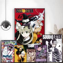 CARTOON S-soul E-Eater Anime Poster High-definition art sticker Self adhesive waterproof home decoration for living room