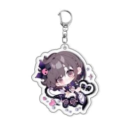 Anime PJSK Keychain 55mm Pin Brooch Project Sekai Momoi Airi Hinomori Shizuku Acrylic Keyring Strap Figure Hanging Accessories