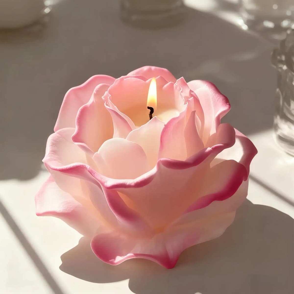 1 Piece 3D Elegant Rose Silicone Mold - Reusable Flexible Mold for Candles, Resin Art, Handmade Soap and Clay Making, Delicate Petal Design, Home Decoration, Valentine's Day Gift, Floral Shape, Special Gift for Craft Enthusiasts