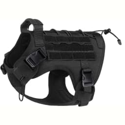 Dog Harness,Tactical Dog Harness with Handle,No-Pull Service Dog Vest with Hook & Loop Panels,Adjustable Dog Vest Harness for Wa