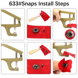 New Metal Snap Buttons Botones Bouton Pression With Pressure Pliers Sewing Accessories For Clothing/Coats/Bags/Leather Craft