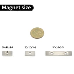 Super Strong Neodymium Magnet N35 NdfeB Permanent Magnetic imanes Block with holes Powerful Magnets Refrigerator Magnet