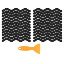 6/12/24Pcs Anti Slip Shower Stickers With Scraper Safety Bathtub Strips Adhesive Decal Waterproof For Bath Tub Shower Stairs