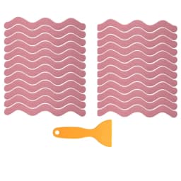 6/12/24Pcs Anti Slip Shower Stickers With Scraper Safety Bathtub Strips Adhesive Decal Waterproof For Bath Tub Shower Stairs