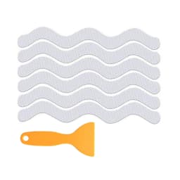 6/12/24Pcs Anti Slip Shower Stickers With Scraper Safety Bathtub Strips Adhesive Decal Waterproof For Bath Tub Shower Stairs
