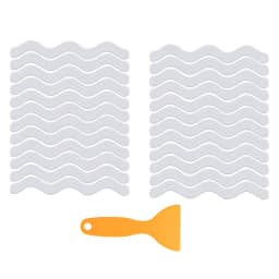 6/12/24Pcs Anti Slip Shower Stickers With Scraper Safety Bathtub Strips Adhesive Decal Waterproof For Bath Tub Shower Stairs