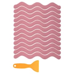 6/12/24Pcs Anti Slip Shower Stickers With Scraper Safety Bathtub Strips Adhesive Decal Waterproof For Bath Tub Shower Stairs