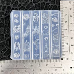 Rose Flower Skull Silicone Nail Art Molds DIY Skeleton Hand Design Transparent Carving Mold Nail Art Decorations