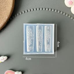Rose Flower Skull Silicone Nail Art Molds DIY Skeleton Hand Design Transparent Carving Mold Nail Art Decorations