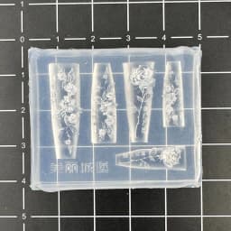 Rose Flower Skull Silicone Nail Art Molds DIY Skeleton Hand Design Transparent Carving Mold Nail Art Decorations