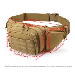 Outdoor multifunctional waist bag, large capacity, lightweight, running sports crossbody bag