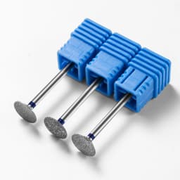 Diamond Nail Grinding Heads for Electric Drills Removable Polish/Cuticle Trim Bits Professional Manicure Pedicure Tool Flat Disk