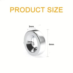 20/50/100pcs 6x3-3mm 6x3mm Magnets with 3mm Hole, Easily Screw Into Your RC Cars, Robots, Miniatures & Precision Tools