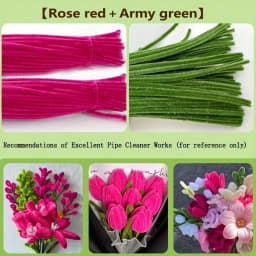 100/200Pcs Pipe Cleaners Craft Supplie 2 Assortment Pastel Color Chenille Stem for Art and Craft Project Creative DIY Decoration