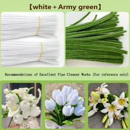 100/200Pcs Pipe Cleaners Craft Supplie 2 Assortment Pastel Color Chenille Stem for Art and Craft Project Creative DIY Decoration