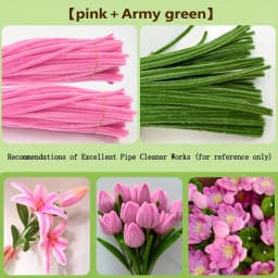 100/200Pcs Pipe Cleaners Craft Supplie 2 Assortment Pastel Color Chenille Stem for Art and Craft Project Creative DIY Decoration