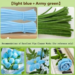 100/200Pcs Pipe Cleaners Craft Supplie 2 Assortment Pastel Color Chenille Stem for Art and Craft Project Creative DIY Decoration