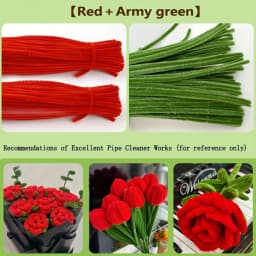 100/200Pcs Pipe Cleaners Craft Supplie 2 Assortment Pastel Color Chenille Stem for Art and Craft Project Creative DIY Decoration