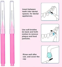 100Pcs Interdental Brush Toothpick Dental Tooth Flossing Head Oral Dental Hygiene Flosser Cleaners Tooth Cleaning Tool
