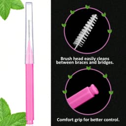 100Pcs Interdental Brush Toothpick Dental Tooth Flossing Head Oral Dental Hygiene Flosser Cleaners Tooth Cleaning Tool