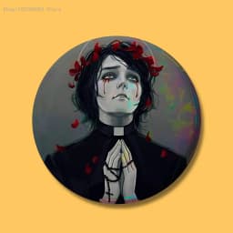 My C-Chemical R-Romance Badges Button Round Creative Pin Brooch Badge Bag Decor Accessories Fans Collect Friends Gifts