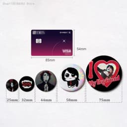 My C-Chemical R-Romance Badges Button Round Creative Pin Brooch Badge Bag Decor Accessories Fans Collect Friends Gifts