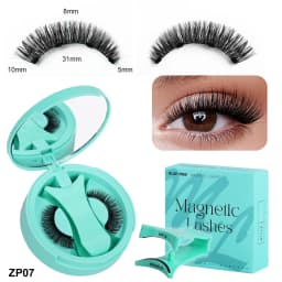 Magnetic Fake Eyelashes Set Reusable 3D Glue-free Waterproof Natural False Eyelashes With Travel-friendly Applicator
