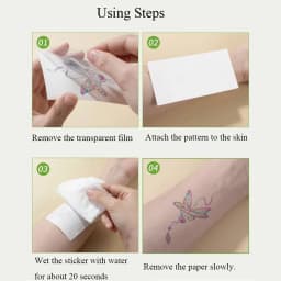 4 Sheets Waterproof Huntrix Temporary Tattoos for Women Men Face Body Art Blacklight Party Cosplay Body Stickers for Performance