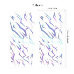 4 Sheets Waterproof Huntrix Temporary Tattoos for Women Men Face Body Art Blacklight Party Cosplay Body Stickers for Performance