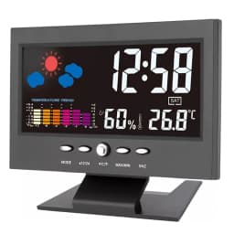 Multi-functional Weather Station Clock Thermometer Hygrometer Calendar Digital LCD Display Temperature and Humidity Meter