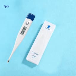 Digital Thermometer kit with Disposable Cover Hygiene Sanitary to Test Oral Ampit Rectal Fever Temperature Thermometers Sleeves