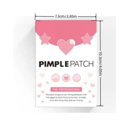 40pcs Hydrocolloid Acne Patches - Absorb Pus & Oil, Reduce Redness, Invisible Fit for All-Day Wear.