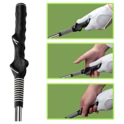 Retractable Golf Swing Training Aid Portable Grip with Click Feedback for Golf Practice & Training