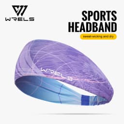 WRELS 1/2/3Pcs Sweatband Sports Headband for Men Women Moisture Wicking Workout Headband Sweat Band Non Slip Elastic Hairband
