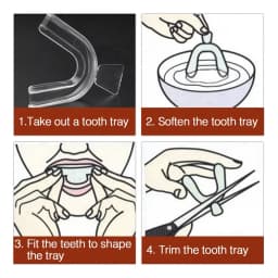 1/4/8pcs Anti Snoring Bruxism Sleeping Mouth Guard Tray Stop Teeth Grinding Sleep Aid Night Guard Gum Shield Mouth Health Care